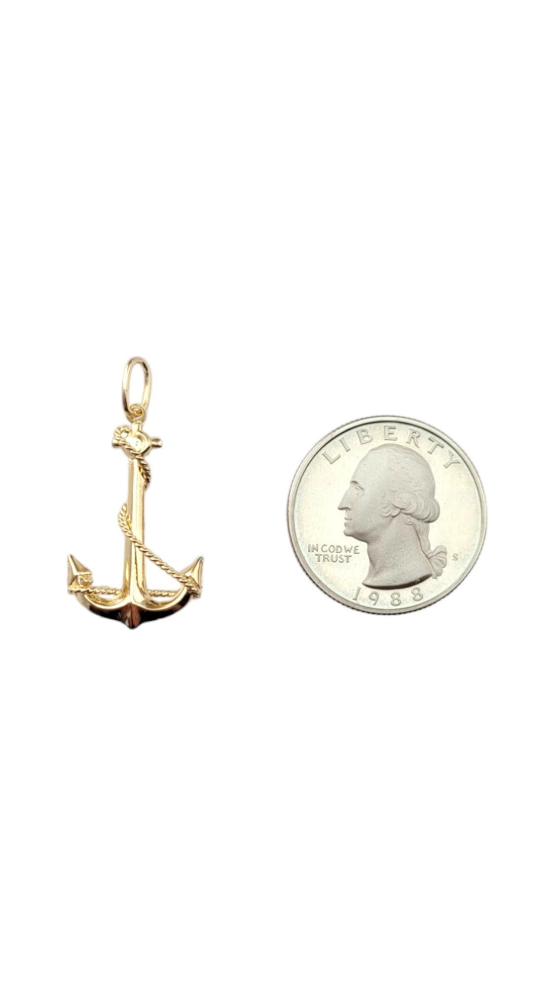 Breloque d'ancre en or jaune 14 carats n°20893 en vente 4