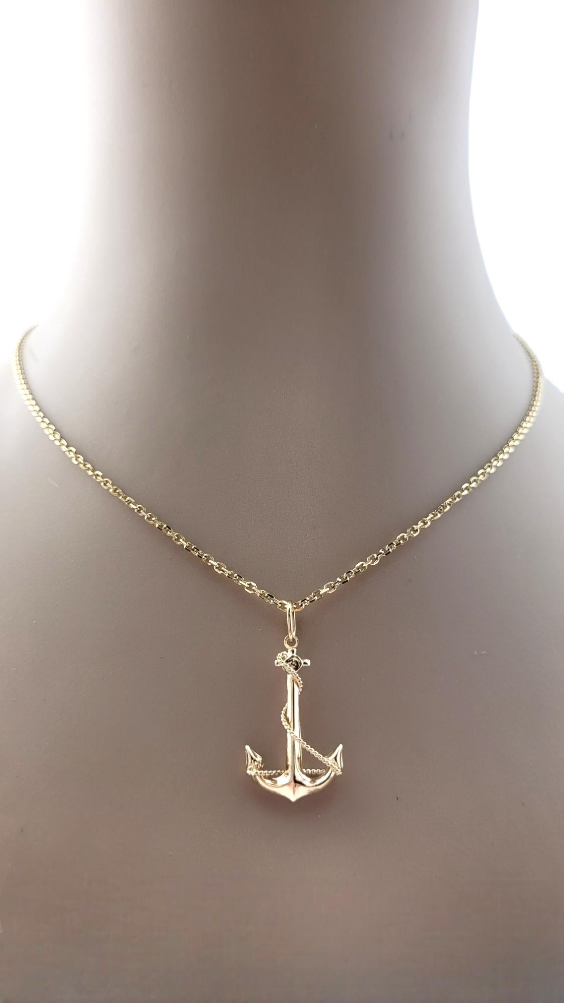 Breloque d'ancre en or jaune 14 carats n°20893 en vente 5