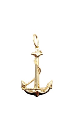 14 Karat Yellow Gold Anchor Charm #20893
