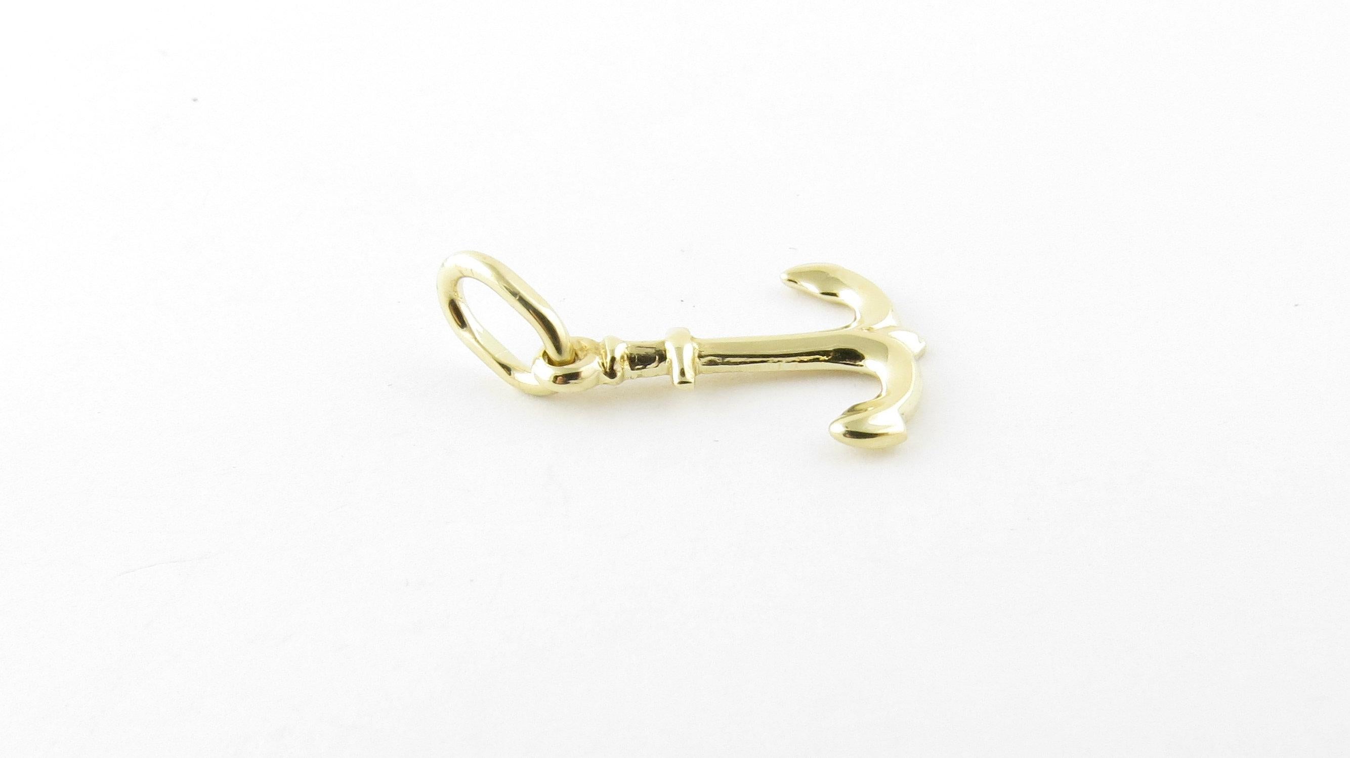 Women's 14 Karat Yellow Gold Anchor Charm