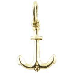 14 Karat Yellow Gold Anchor Charm