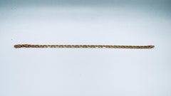 Pulsera de eslabones en forma de ancla de oro amarillo de 14 quilates, 8 pulgadas de largo, 8,8 gramos