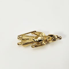 14 Karat Yellow Gold Ancient Warrior Charm