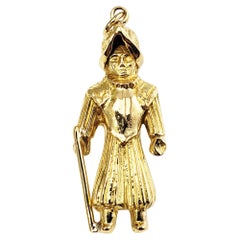 14 Karat Yellow Gold Ancient Warrior Charm