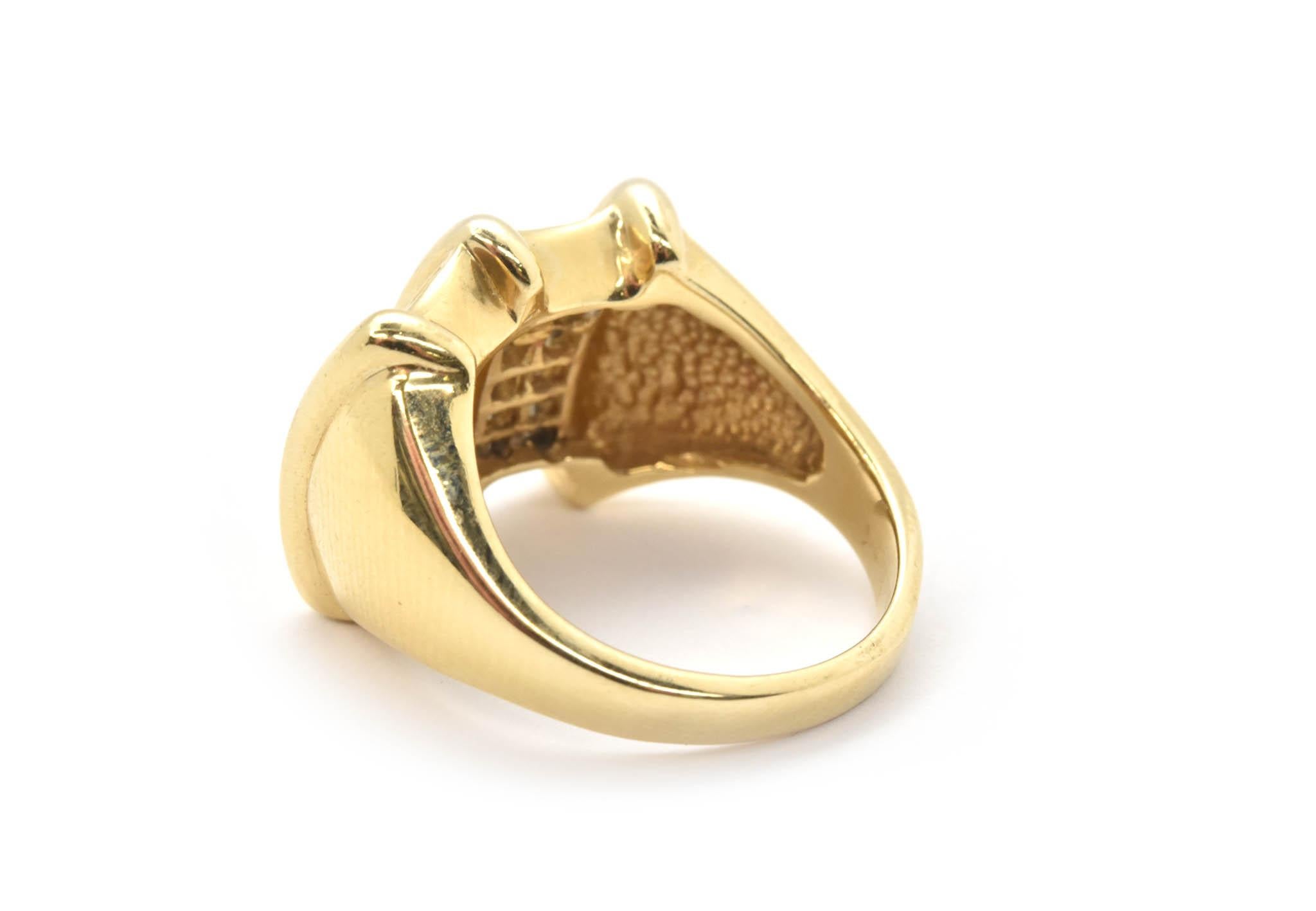 Women's 14 Karat Yellow Gold and 1.50 Carat Invisible-Set Princess Cut Diamond Ring