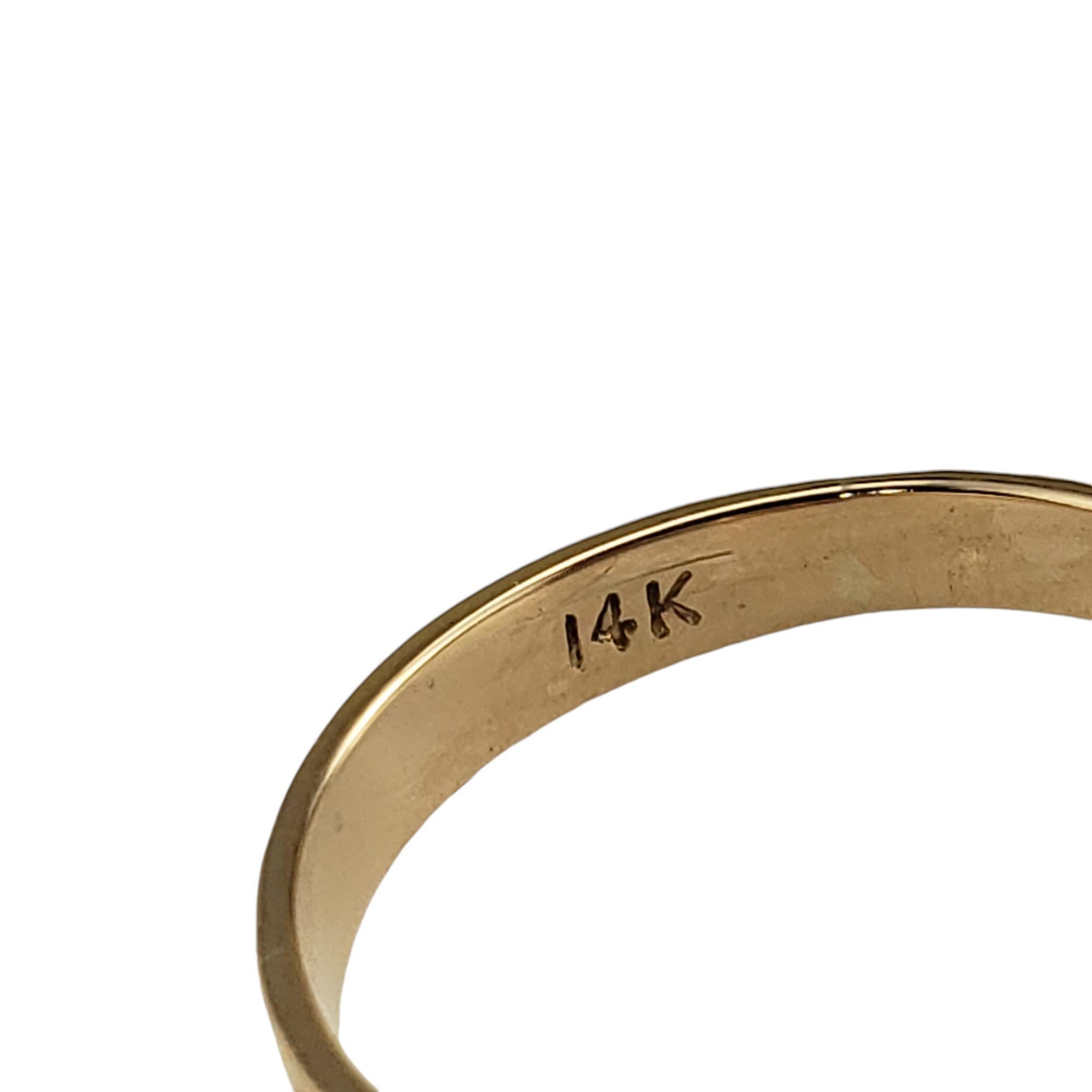 Women's 14 Karat Yellow Gold and Coral Rose Ring Size 6.5 #18971 For Sale
