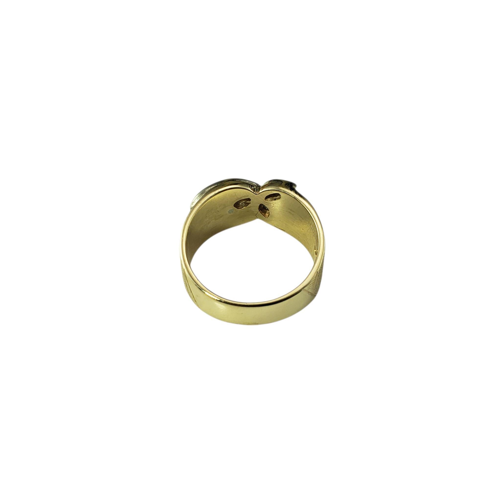 De las mujeres 14 Karat Yellow Gold and Diamond Band Ring Size 7 #21857 en venta