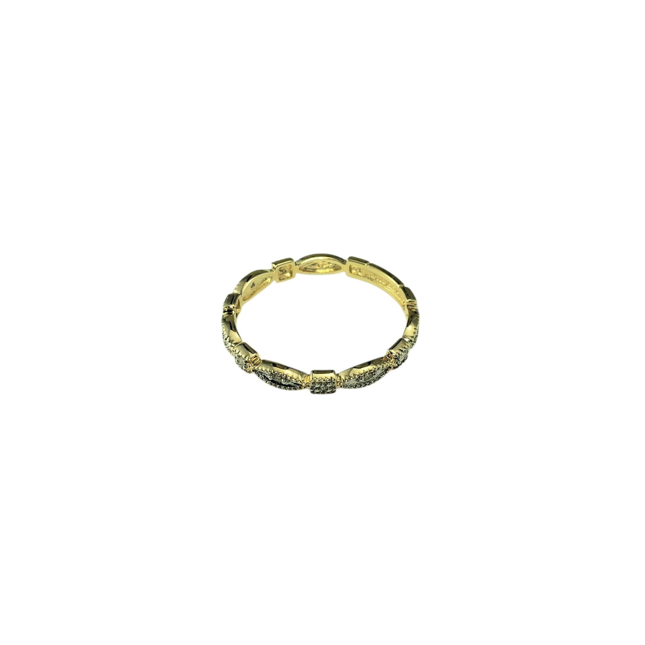 Bague en or jaune 14 carats et diamants Taille 7 #22306 Bon état - En vente à Washington Depot, CT