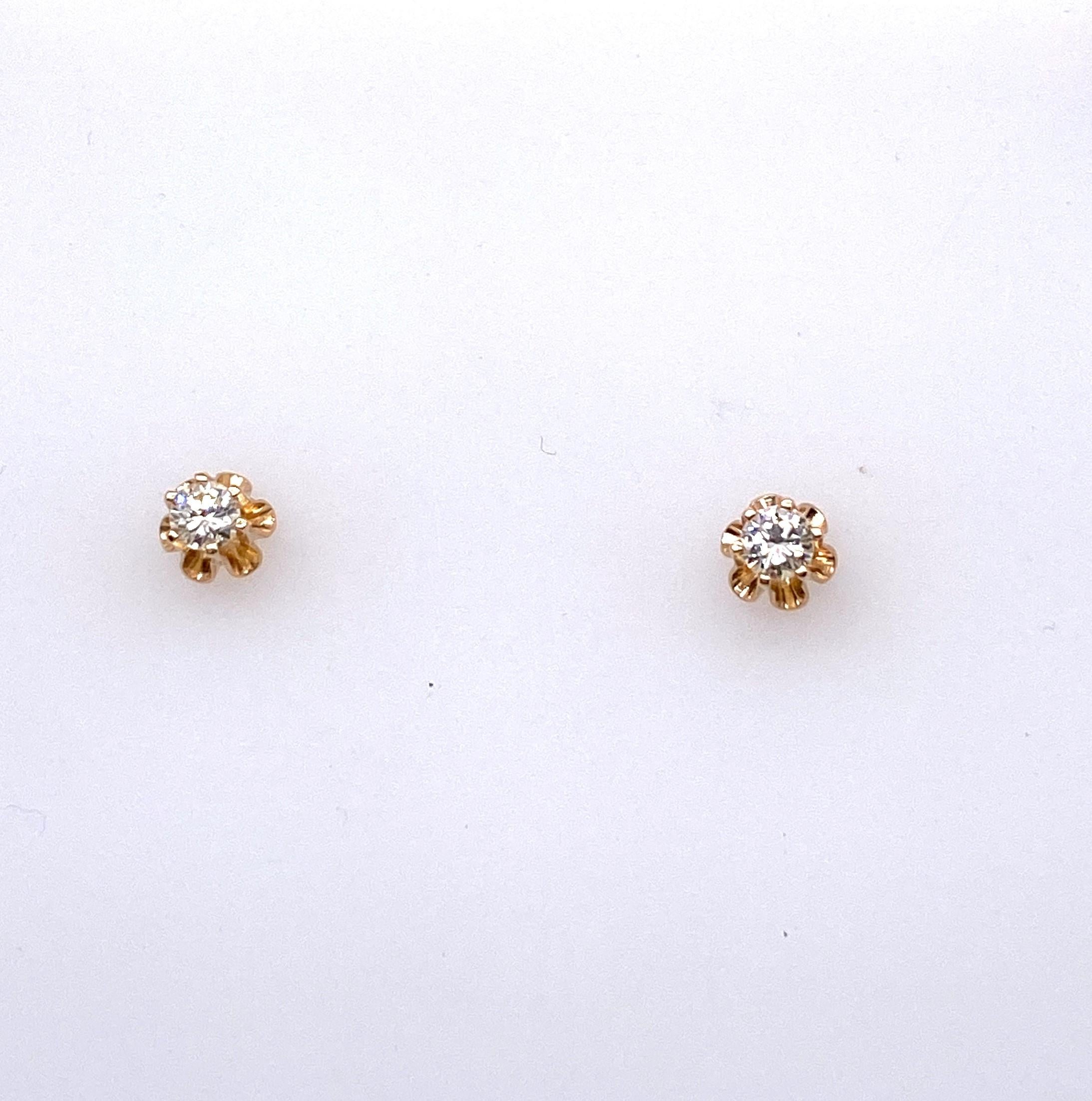 buttercup diamond earrings