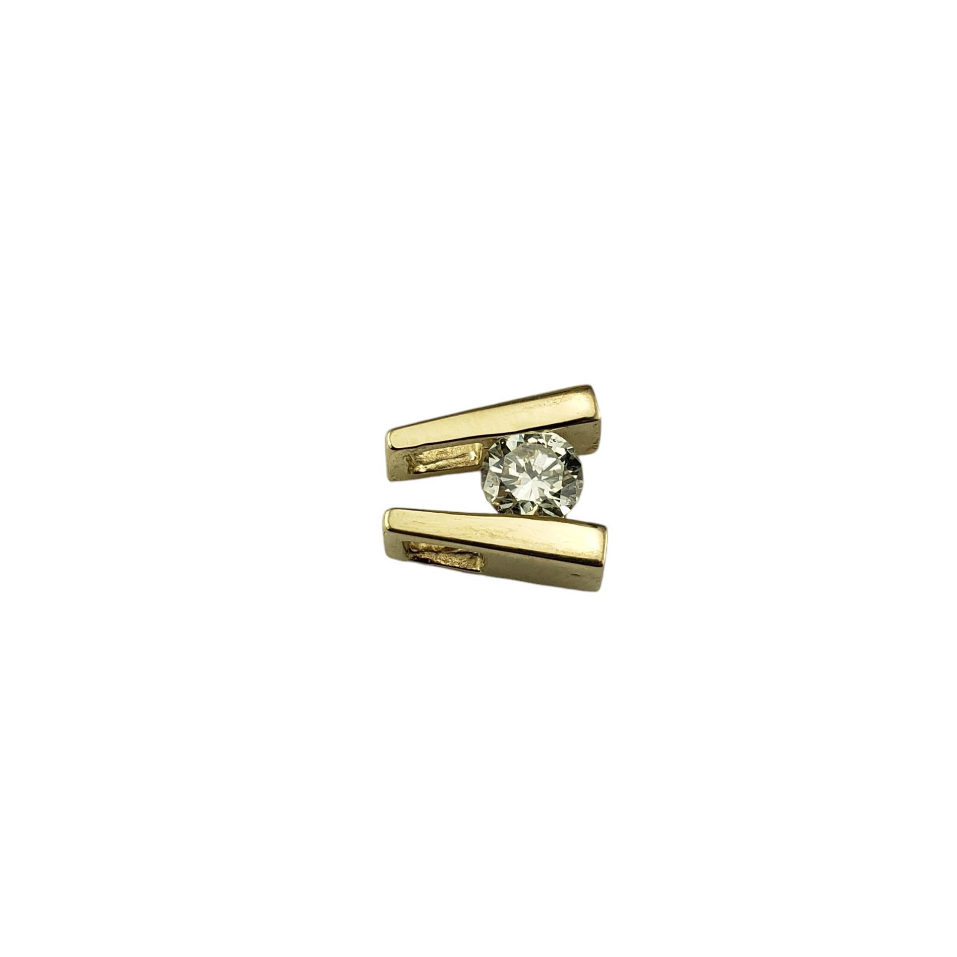 Taille brillant Pendentif échelle en or jaune 14 carats et diamants #19164 en vente