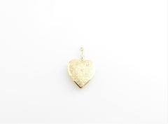 14 Karat Yellow Gold and Diamond Locket Pendant