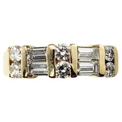 14 Karat Yellow Gold and Diamond Ring Size 4.75 #16648