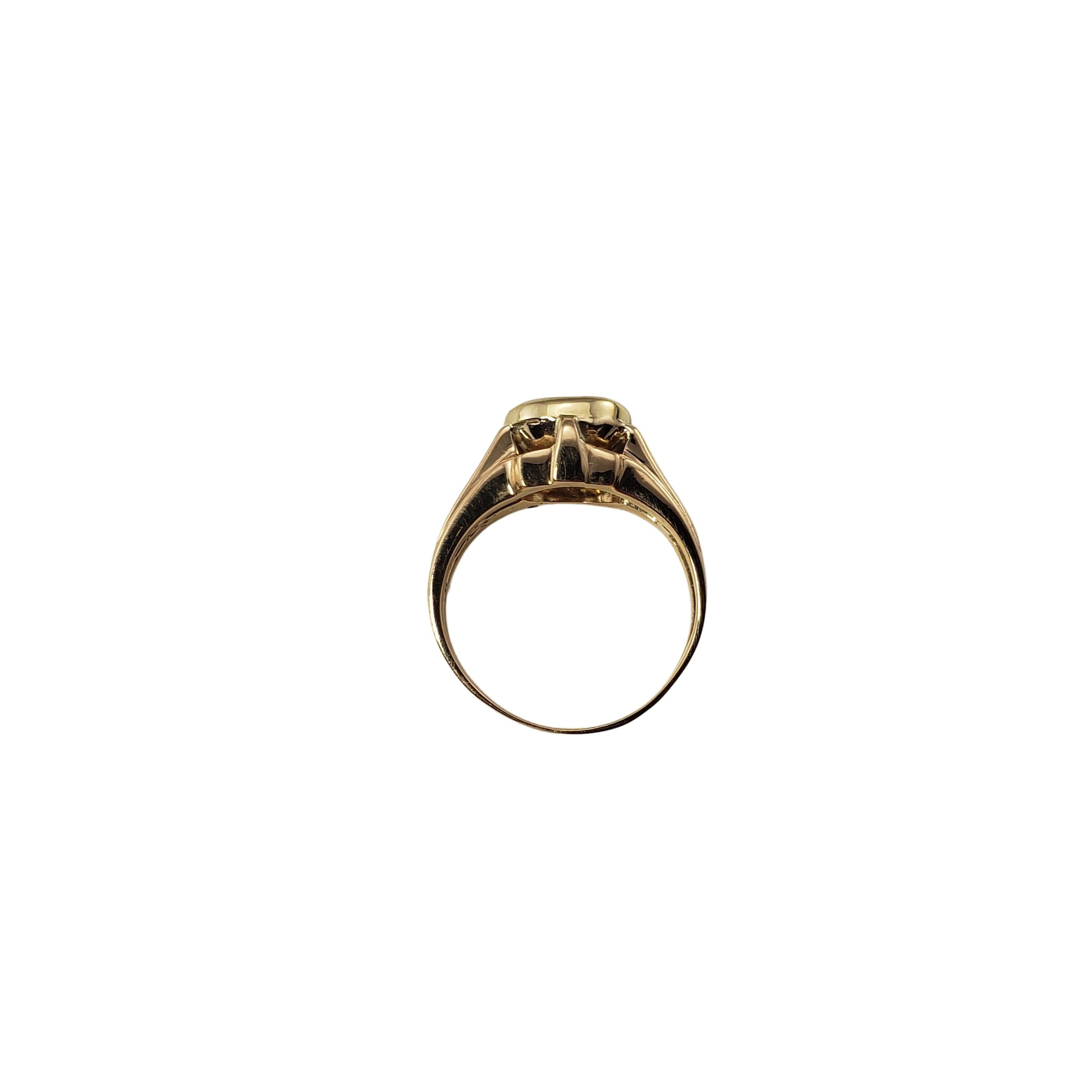 14 Karat Rose and Yellow Gold and Diamond Ring For Sale 1