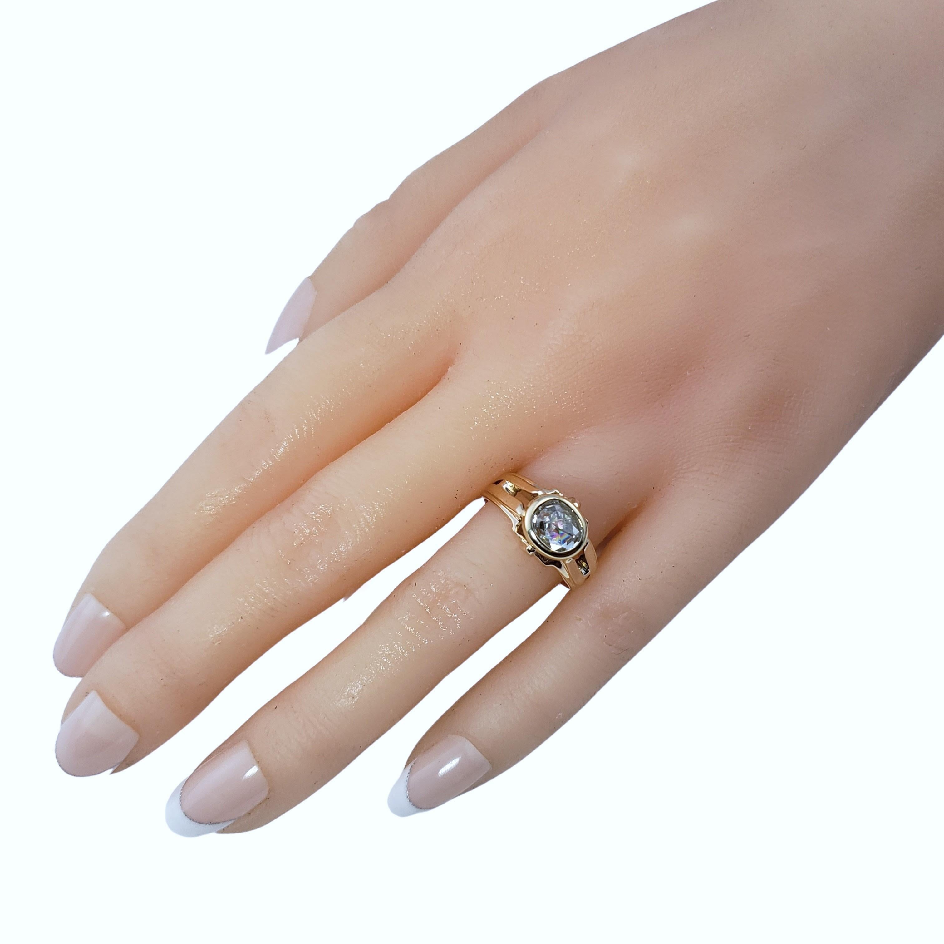 14 Karat Rose and Yellow Gold and Diamond Ring For Sale 3