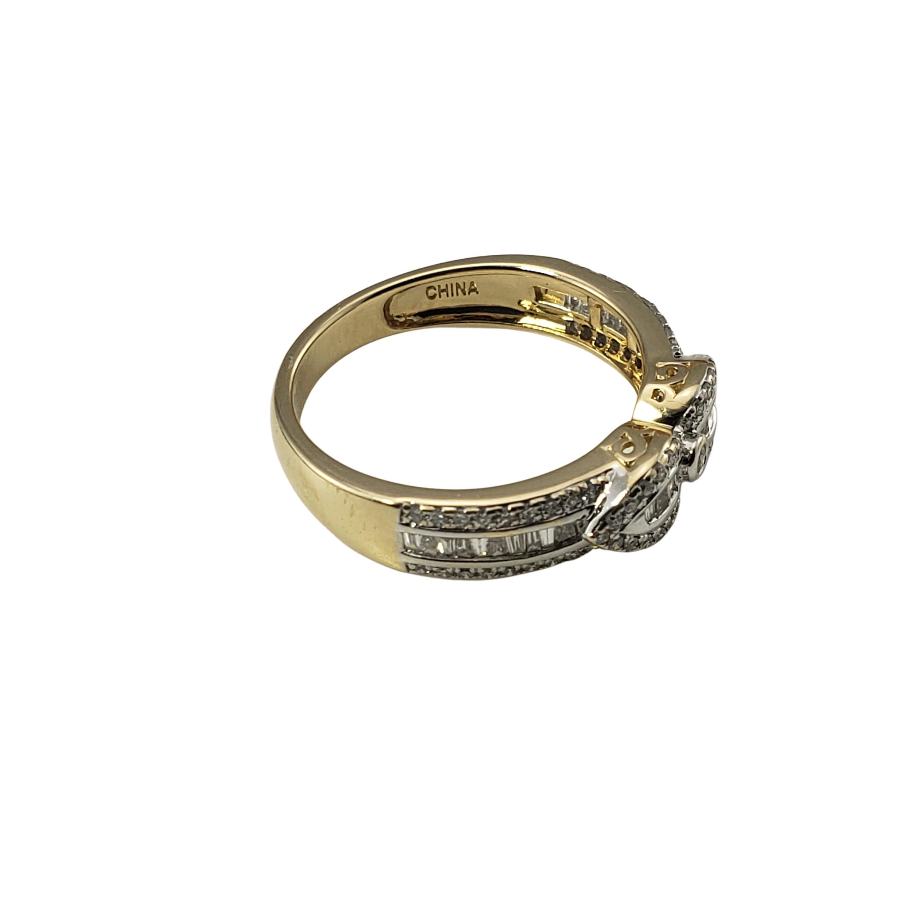 Single Cut 14 Karat Yellow Gold and Diamond Ring For Sale