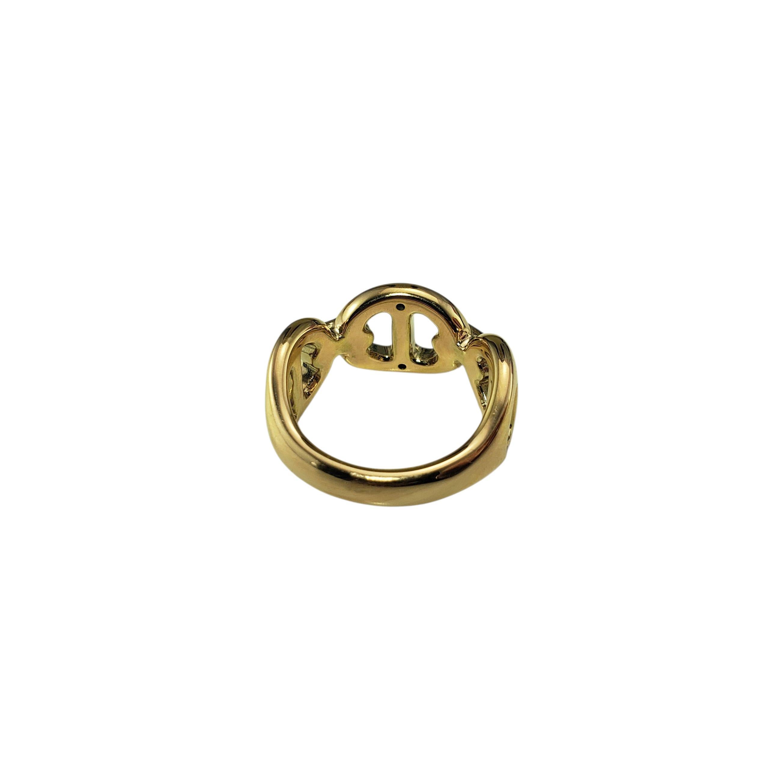 Bague en or jaune 14 carats et diamants Taille 6 #22269 Pour femmes en vente