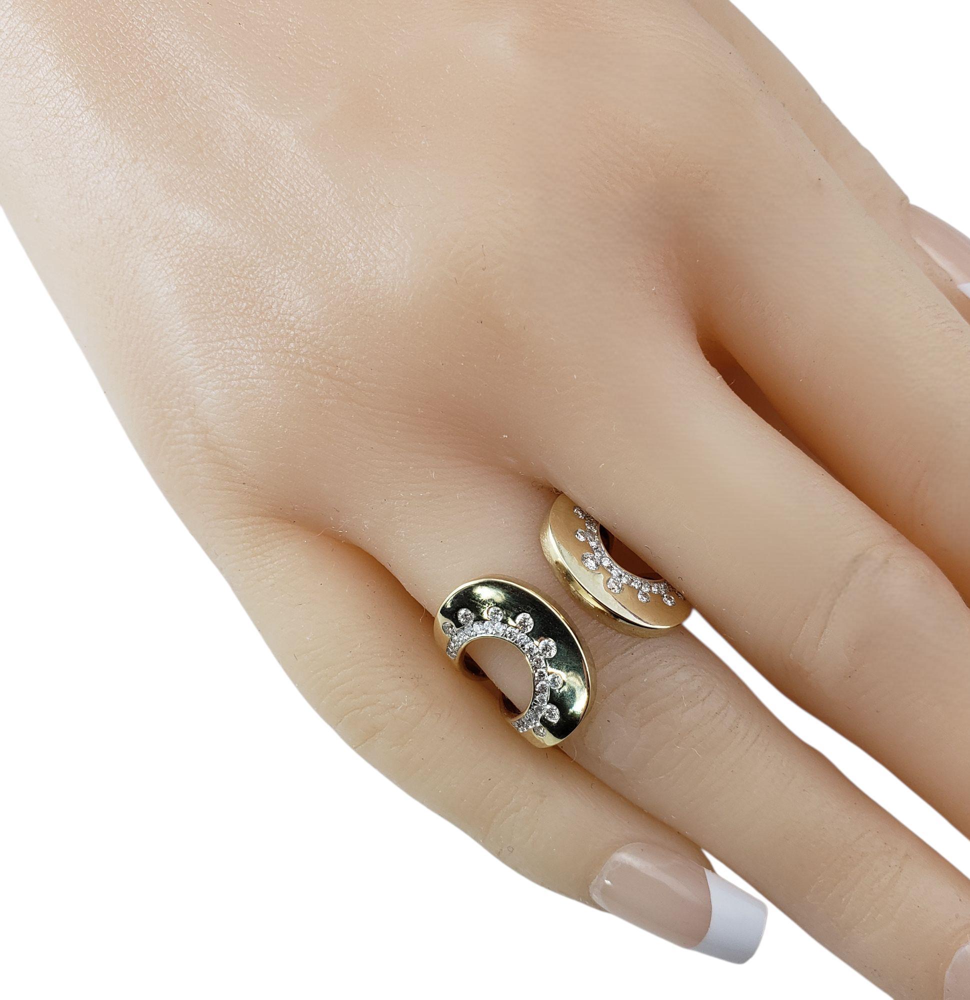 14 Karat Yellow Gold and Diamond Ring Size 7-7.25 #21826 im Angebot 2