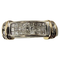 Vintage 14 Karat Yellow Gold and Diamond Ring Size 7.25