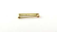 14 Karat Yellow Gold and Enamel Baby Pin / Brooch