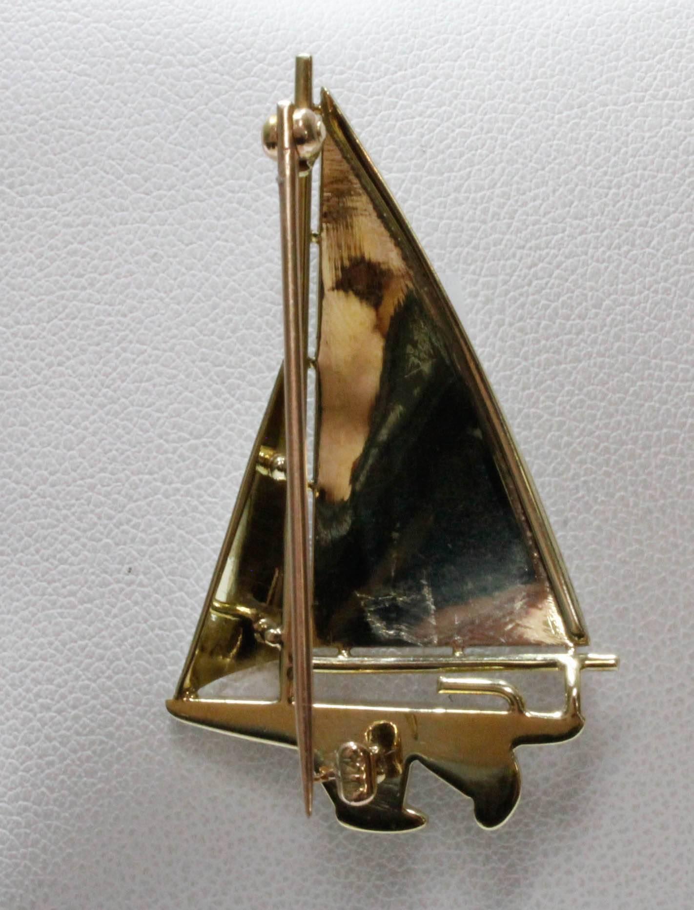 sailboat pin