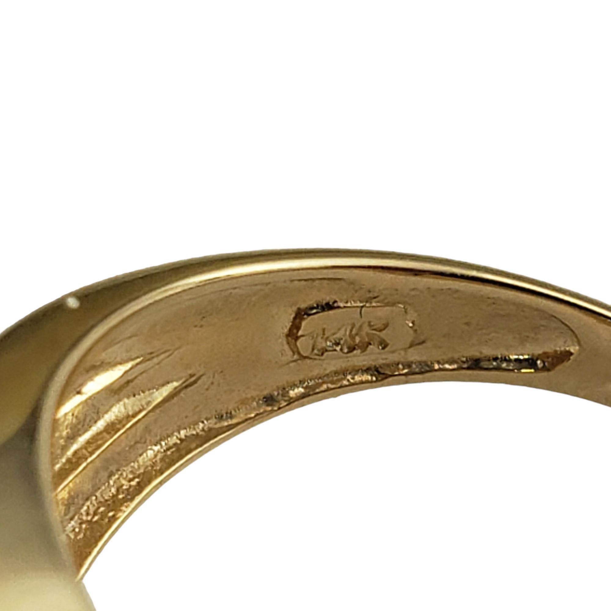 14 Karat Gelbgold und natürlicher Saphir Ring Größe 5,25 #17066 im Angebot 1