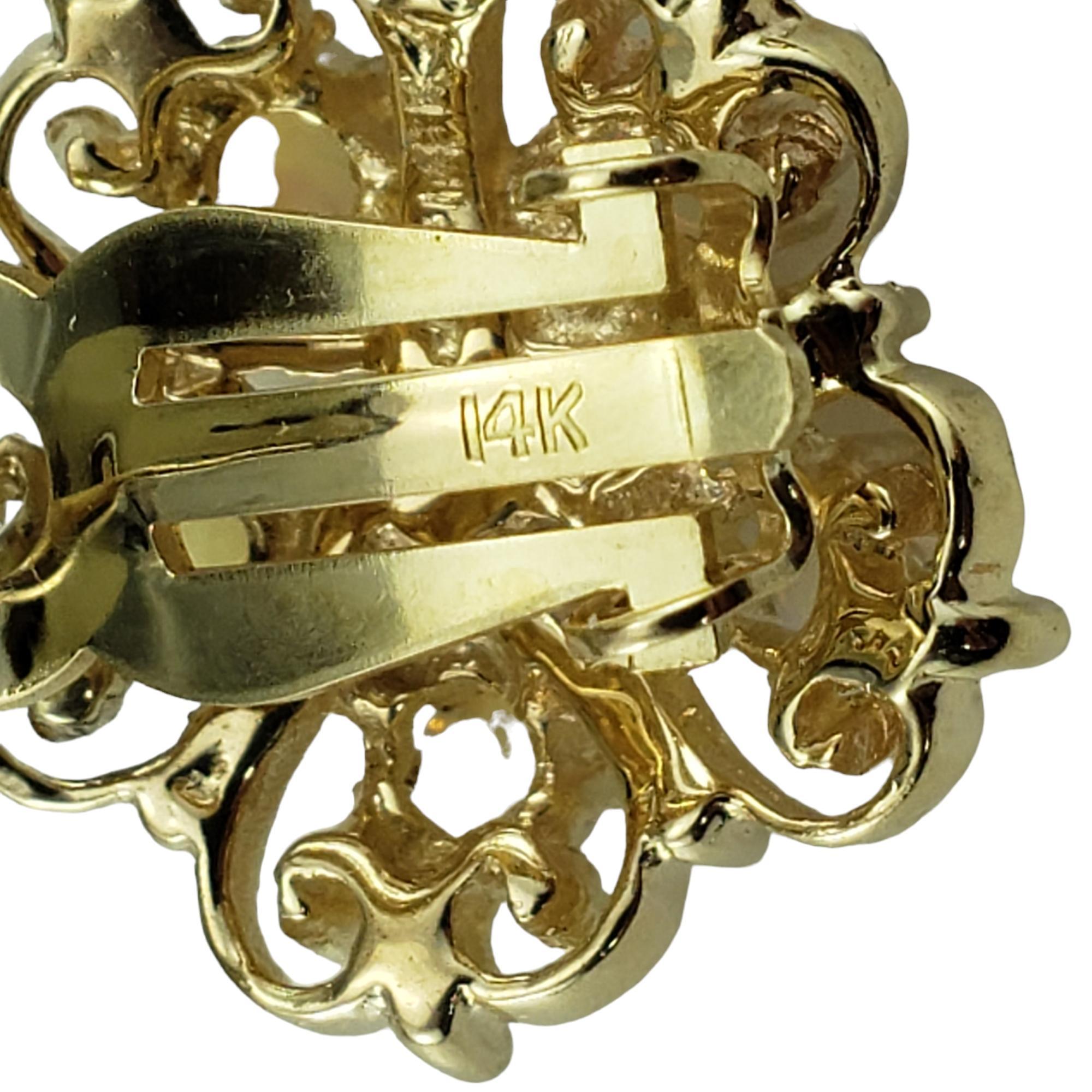 Women's 14 Karat Yellow Gold and Opal Earrings #16739 For Sale