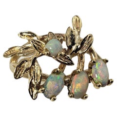 14 Karat Yellow Gold and Opal Ring