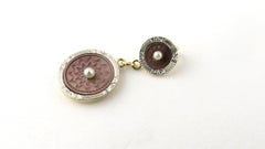 14 Karat Yellow Gold and Pearl Ancient Coin Replica Pendant