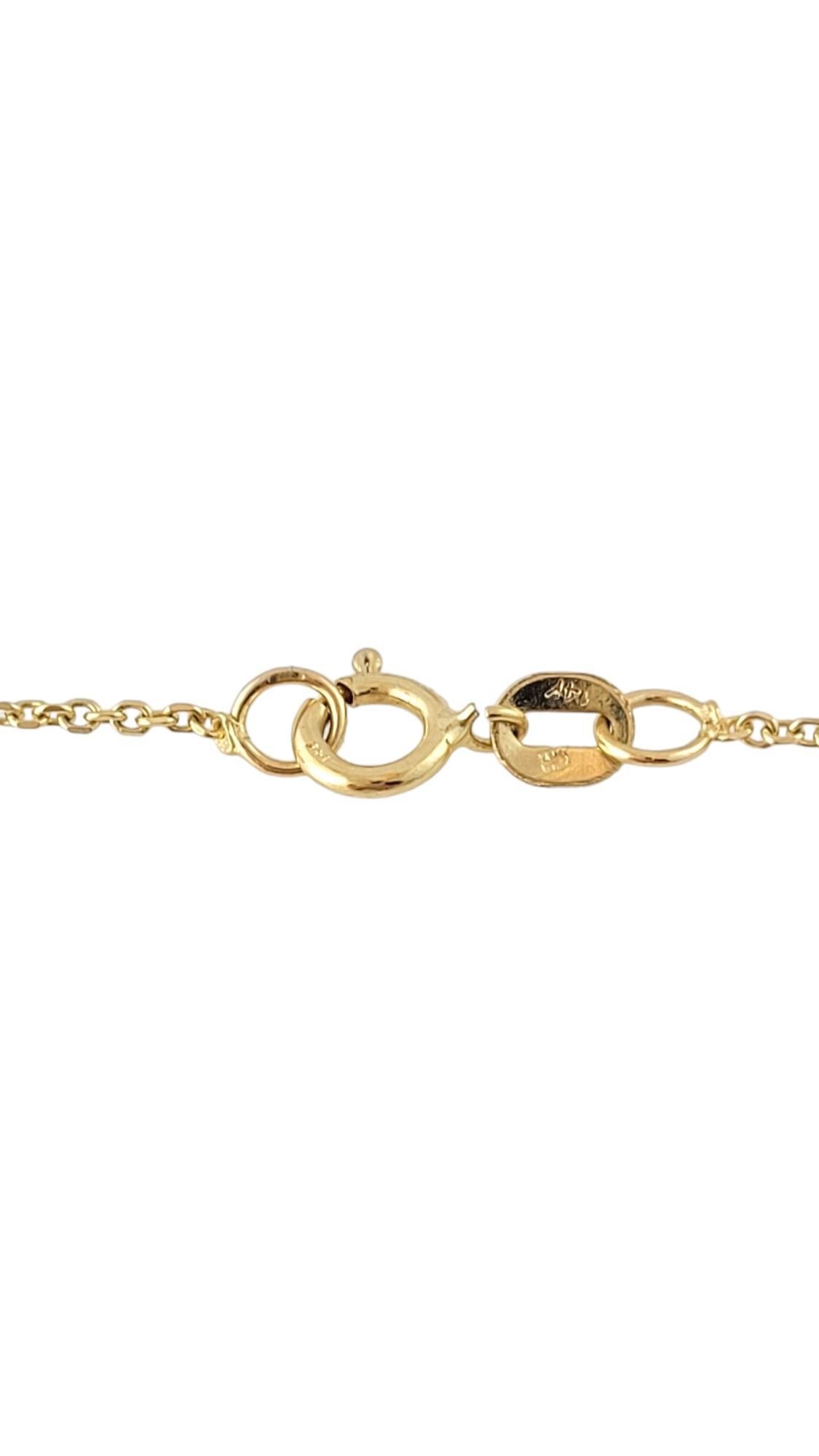 14 Karat Yellow Gold and Pearl Floating Necklace 16