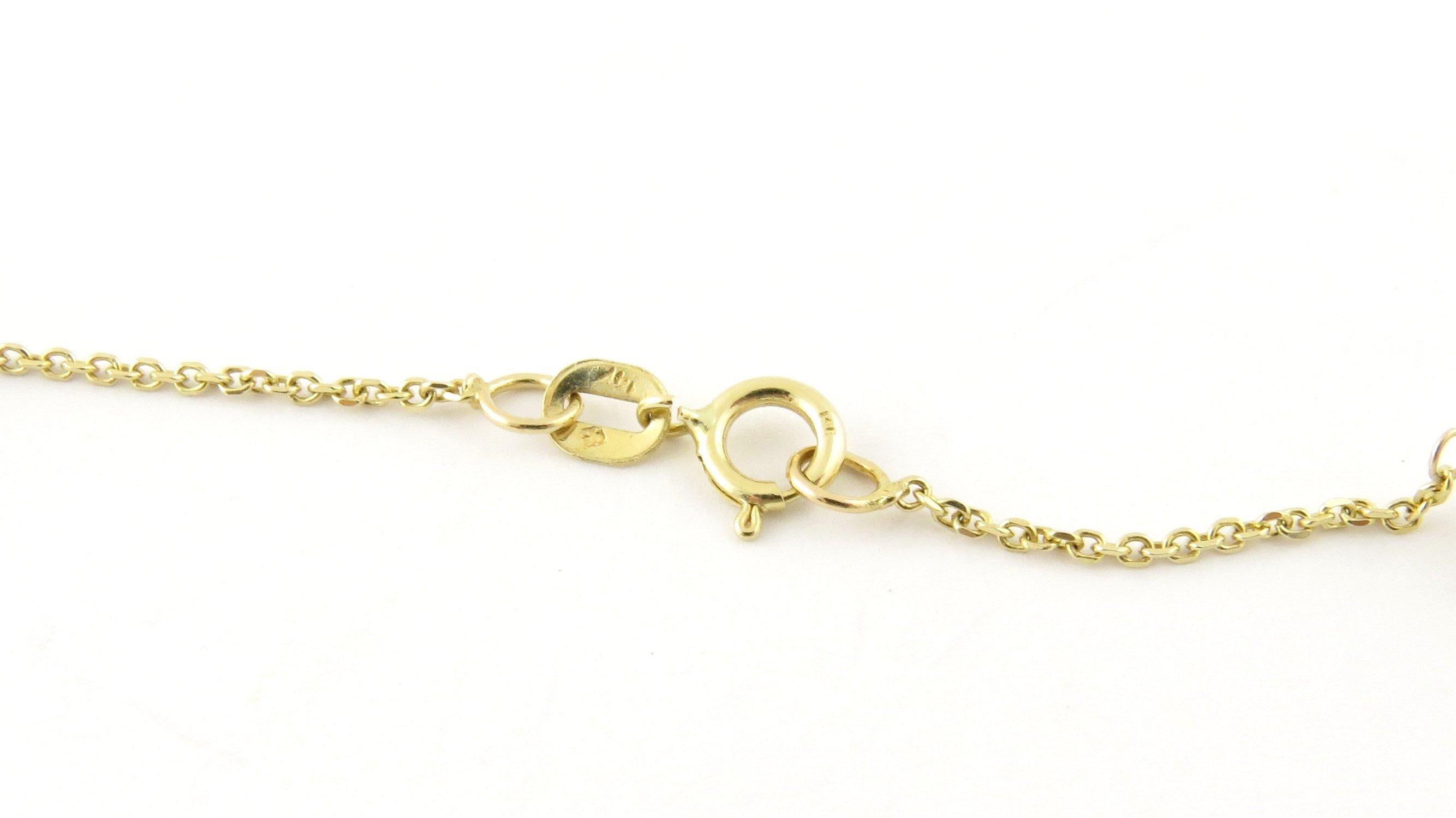 14 Karat Yellow Gold and Pearl Necklace In Good Condition In Washington Depot, CT