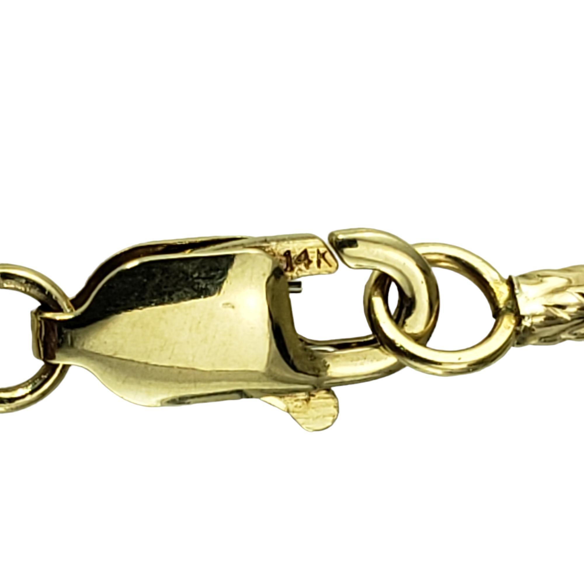 Women's 14 Karat Yellow Gold and Pearl Station Necklace #17923 For Sale