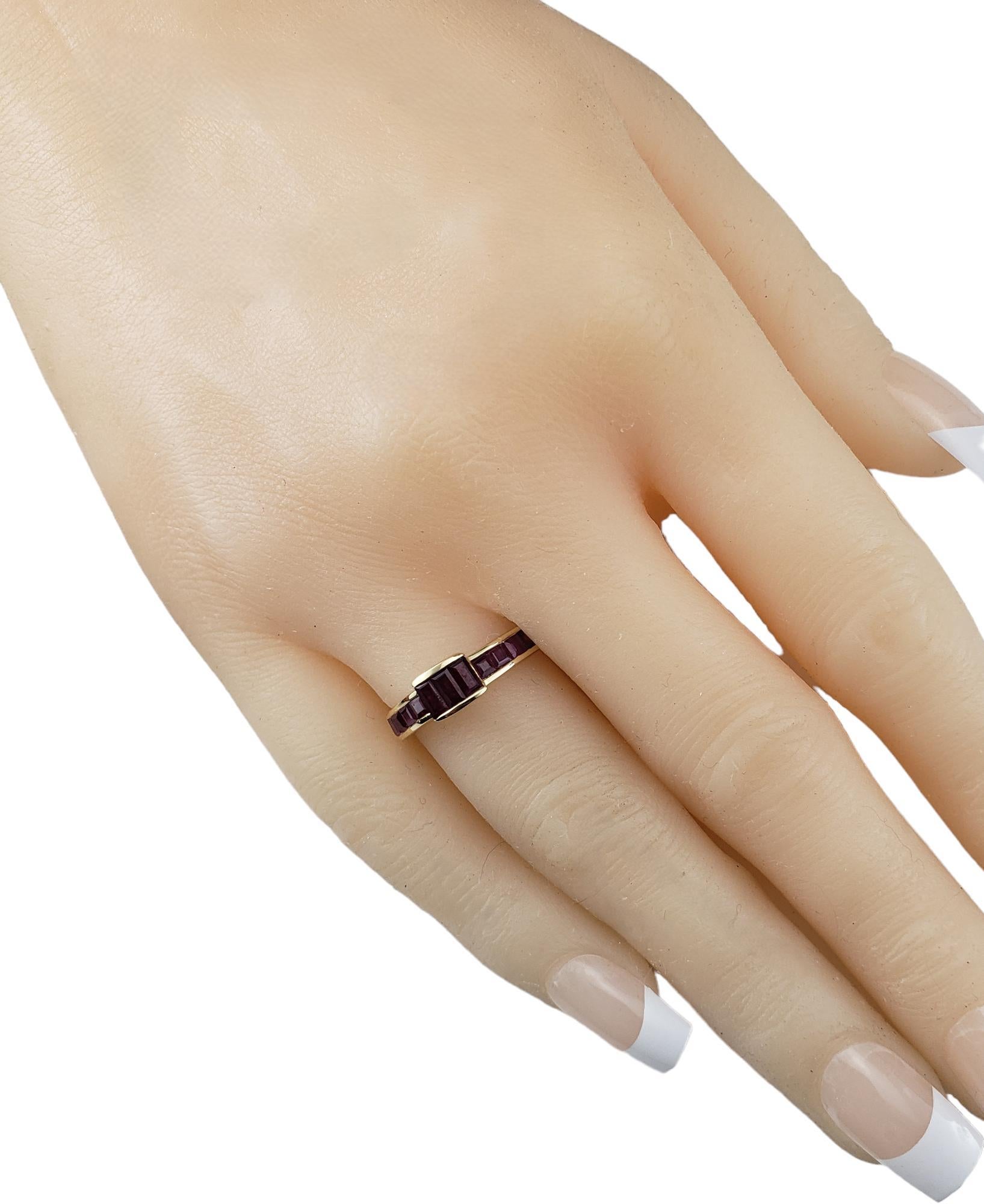 14 Karat Yellow Gold and Ruby Ring Size 6 #17969 2