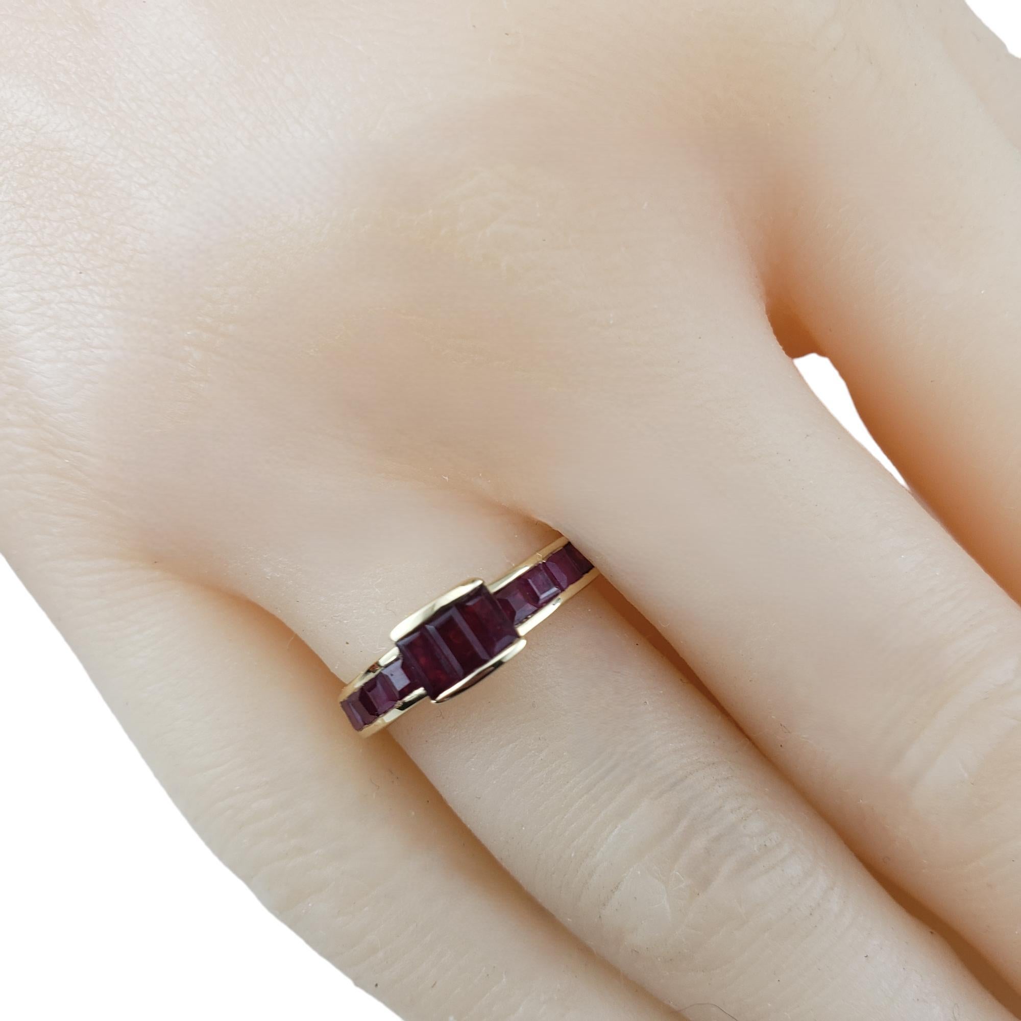 14 Karat Yellow Gold and Ruby Ring Size 6 #17969 3