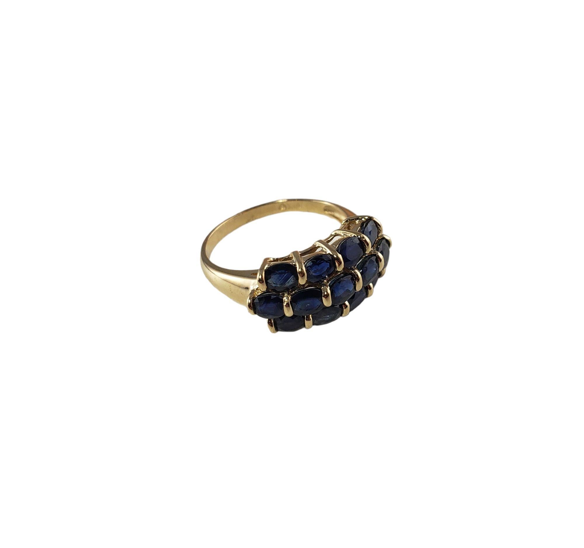 14 Karat Yellow Gold and Natural Sapphire Ring In Good Condition For Sale In Washington Depot, CT