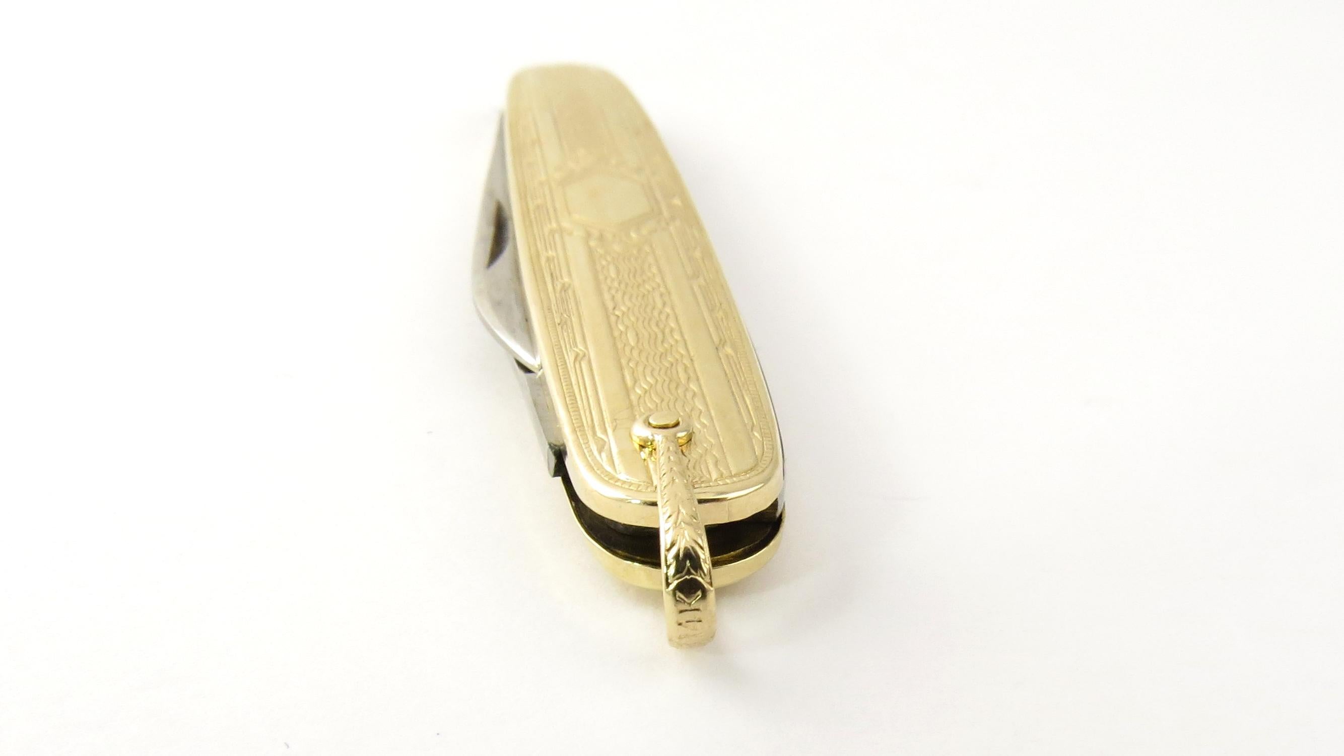 solid gold pocket knife