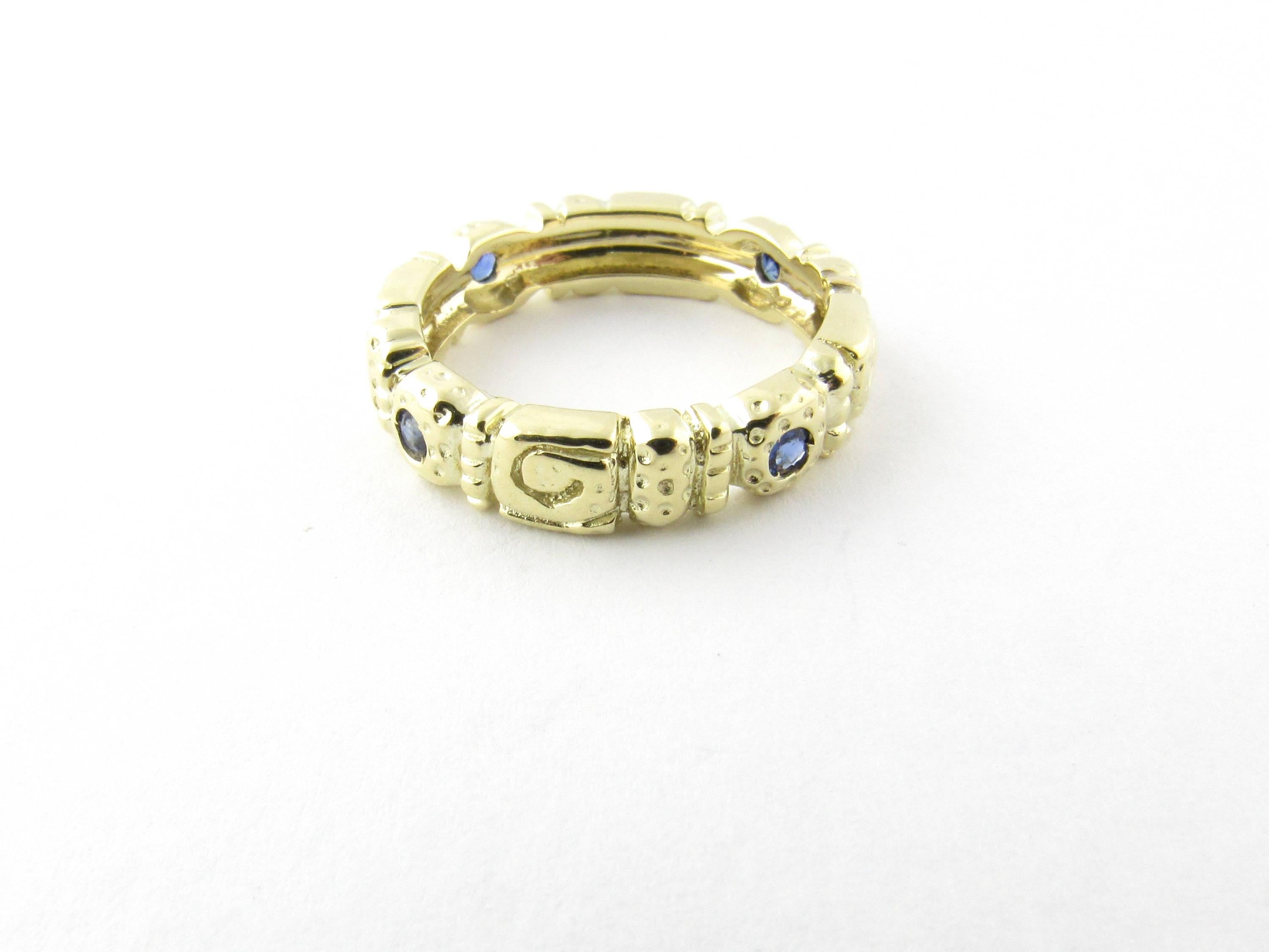 14 Karat Yellow Gold and Tanzanite Ring im Angebot 1