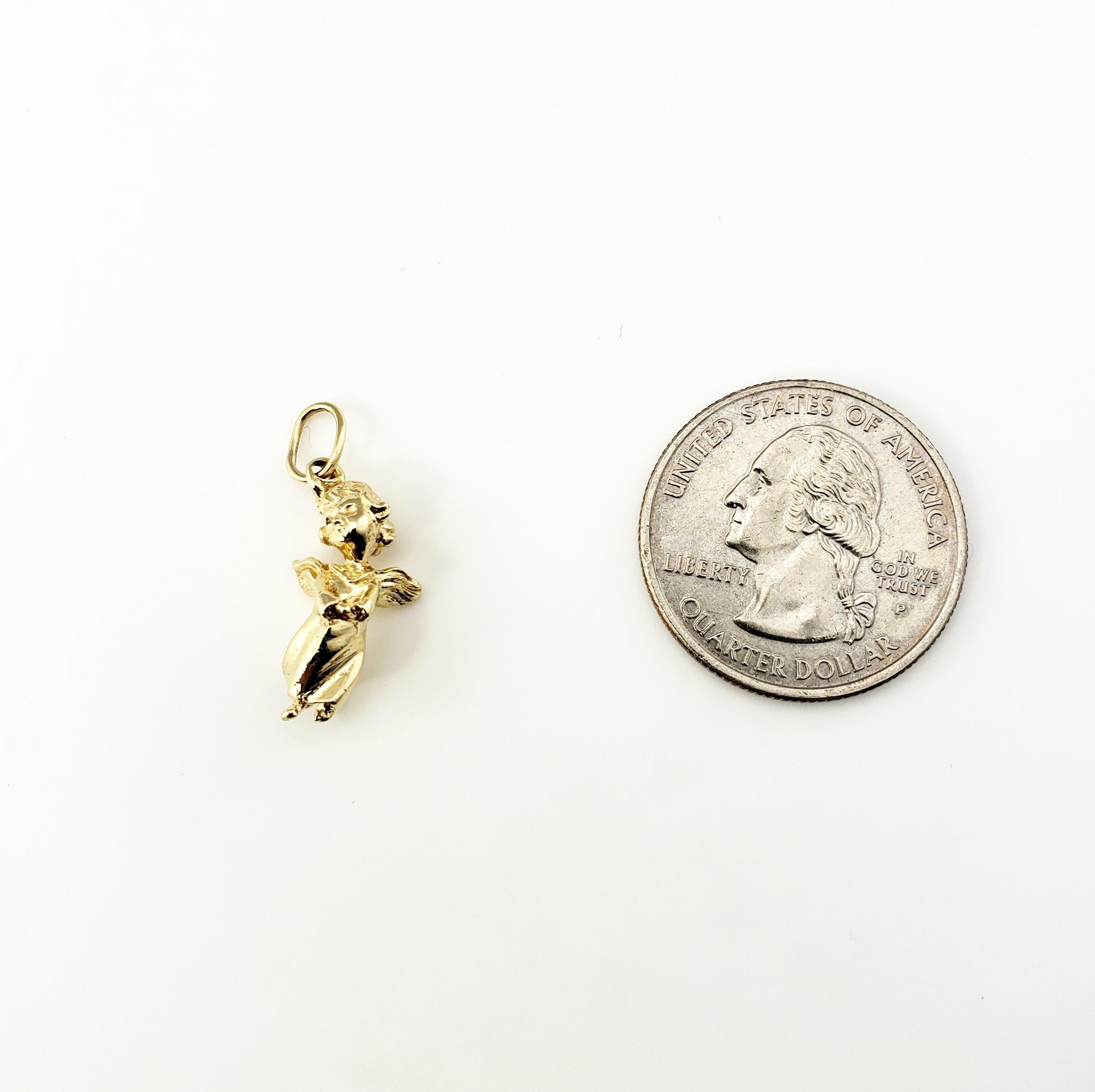 14 Karat Yellow Gold Angel Charm 2