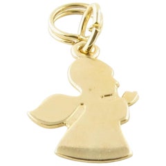 Vintage 14 Karat Yellow Gold Angel Charm