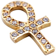 14 Karat Yellow Gold Ankh Pendant