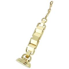 Vintage 14 Karat Yellow Gold Art Deco Watch Fob 39.1grams