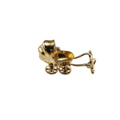 14 Karat Yellow Gold Articulated Baby Carriage Charm #19542