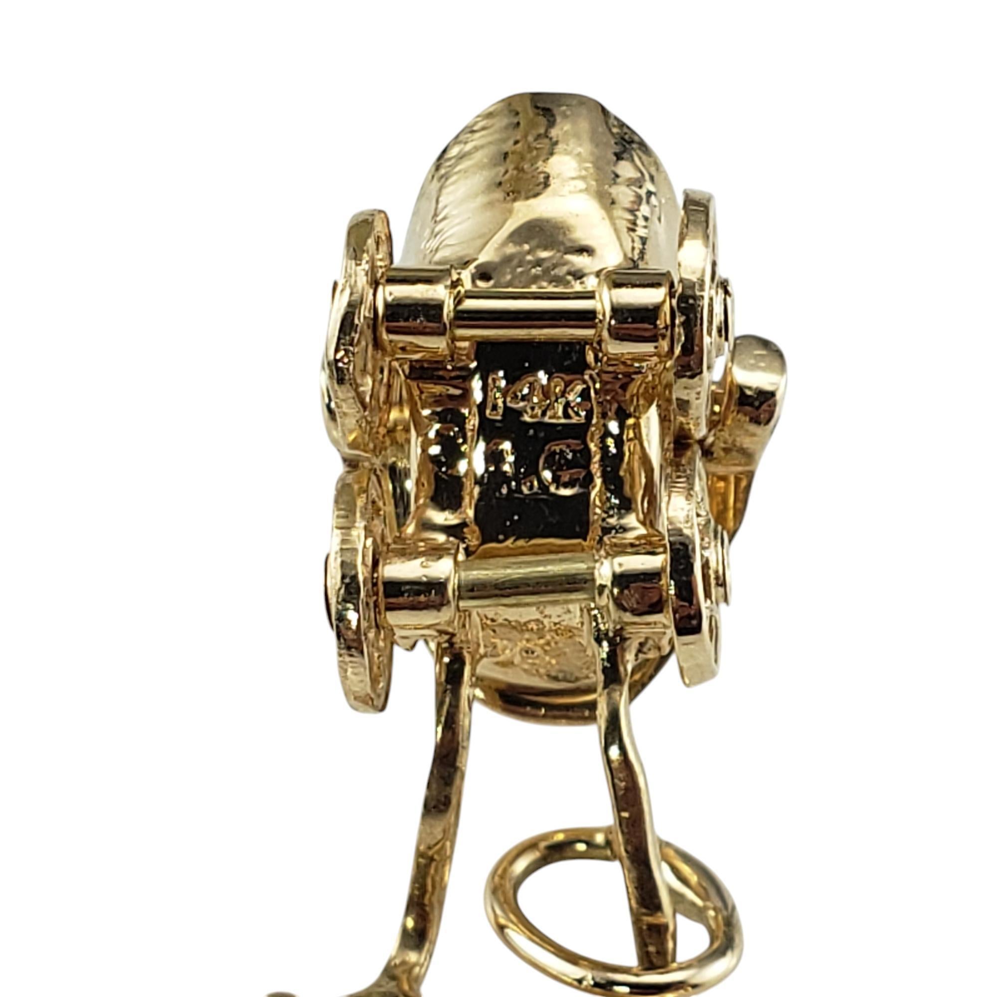 14 Karat Yellow Gold Articulated Baby Carriage Charm #19542 4