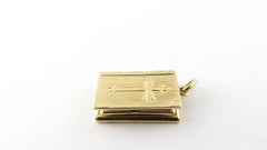 14 Karat Yellow Gold Articulated Bible Charm
