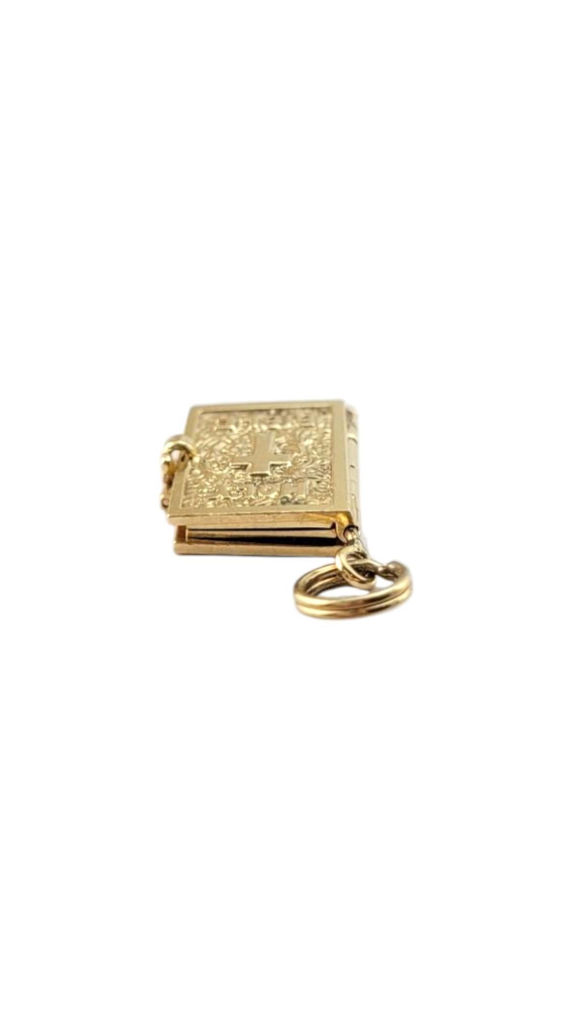 14 Karat Yellow Gold Articulating Bible Charm #21270 For Sale 1