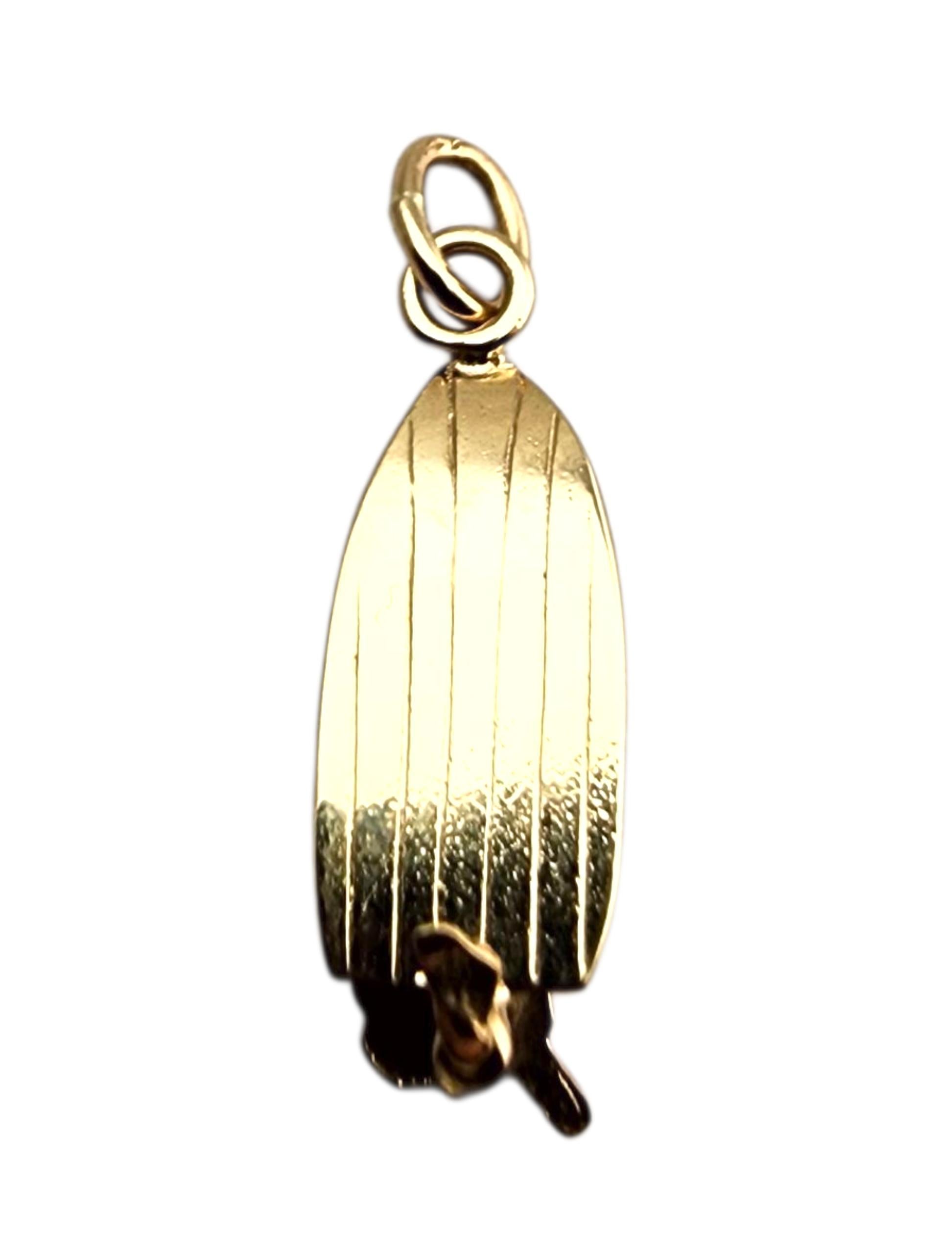 14 Karat Gelbgold artikulierende Boot Charm #23911 (Zeitgenössisch) im Angebot