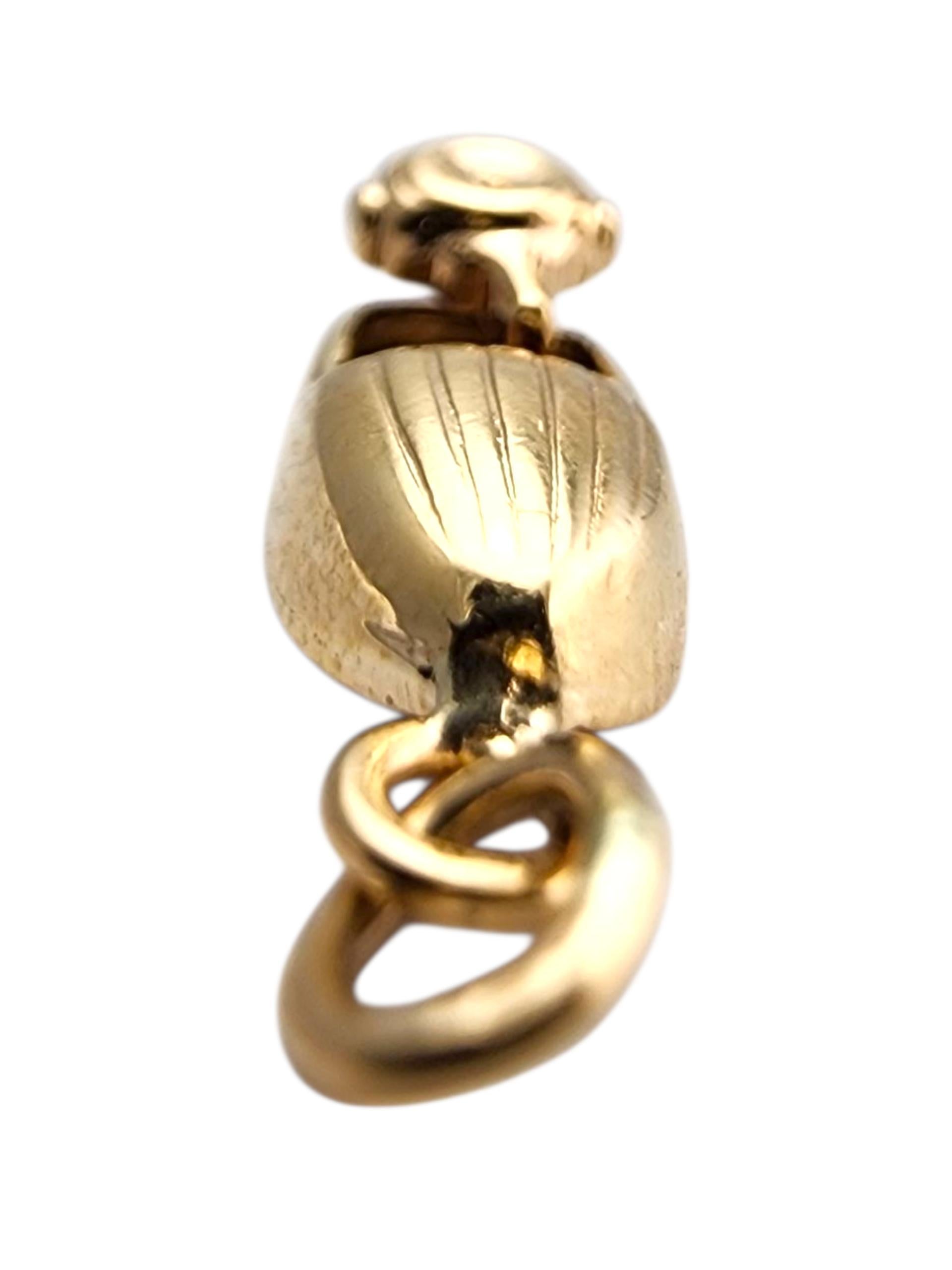 14 Karat Gelbgold artikulierende Boot Charm #23911 im Angebot 1