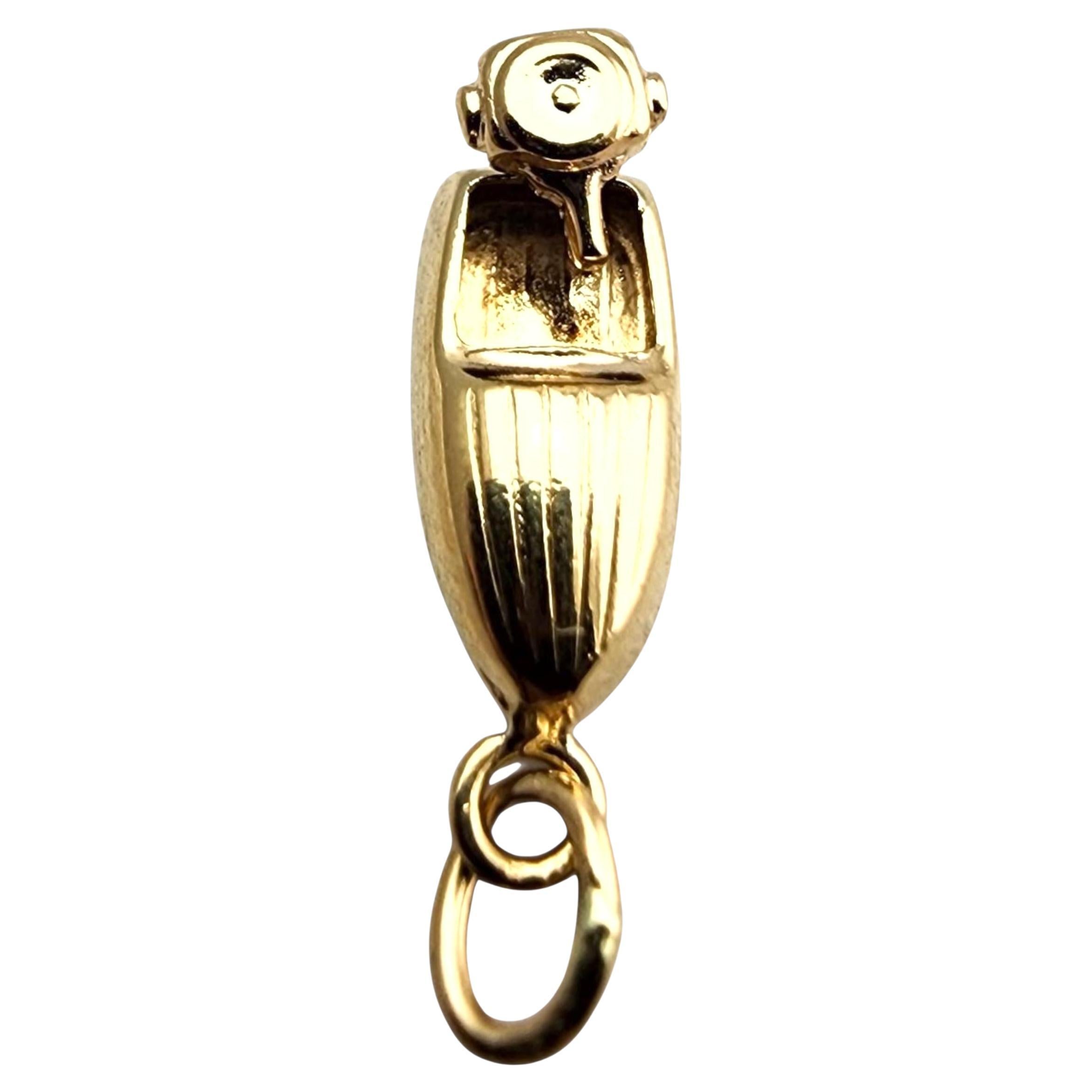 14 Karat Yellow Gold Articulating Boat Charm #23911