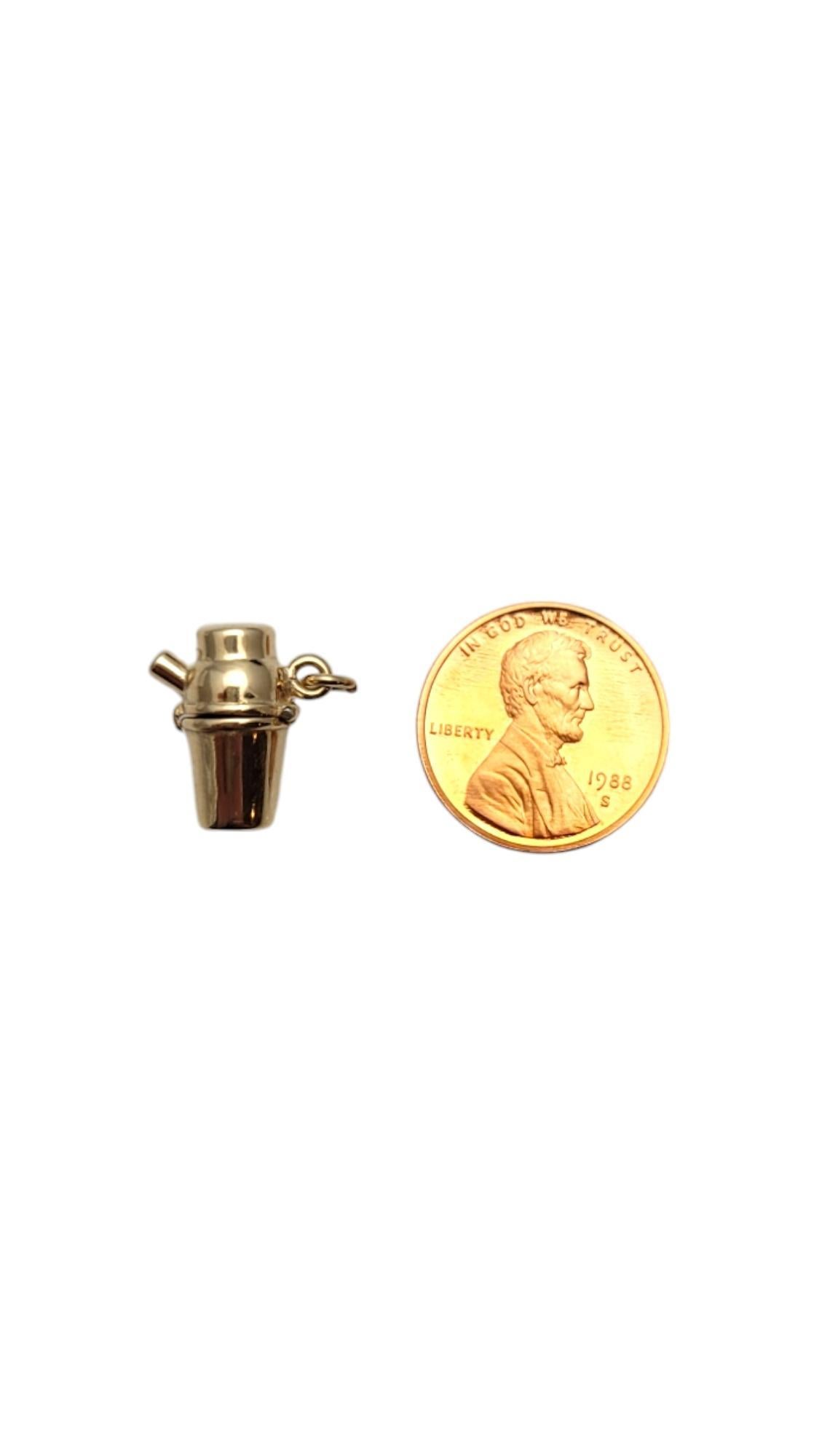 14 Karat Yellow Gold Articulating Devil In a Cocktail Shaker Charm #20734 5
