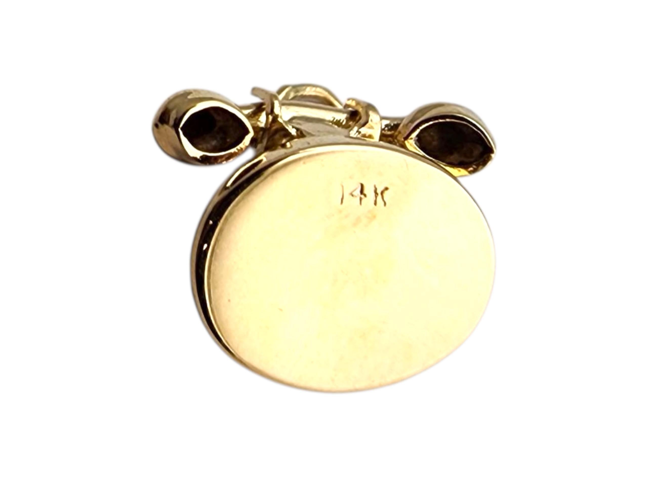 14 Karat Gelbgold artikulierende 