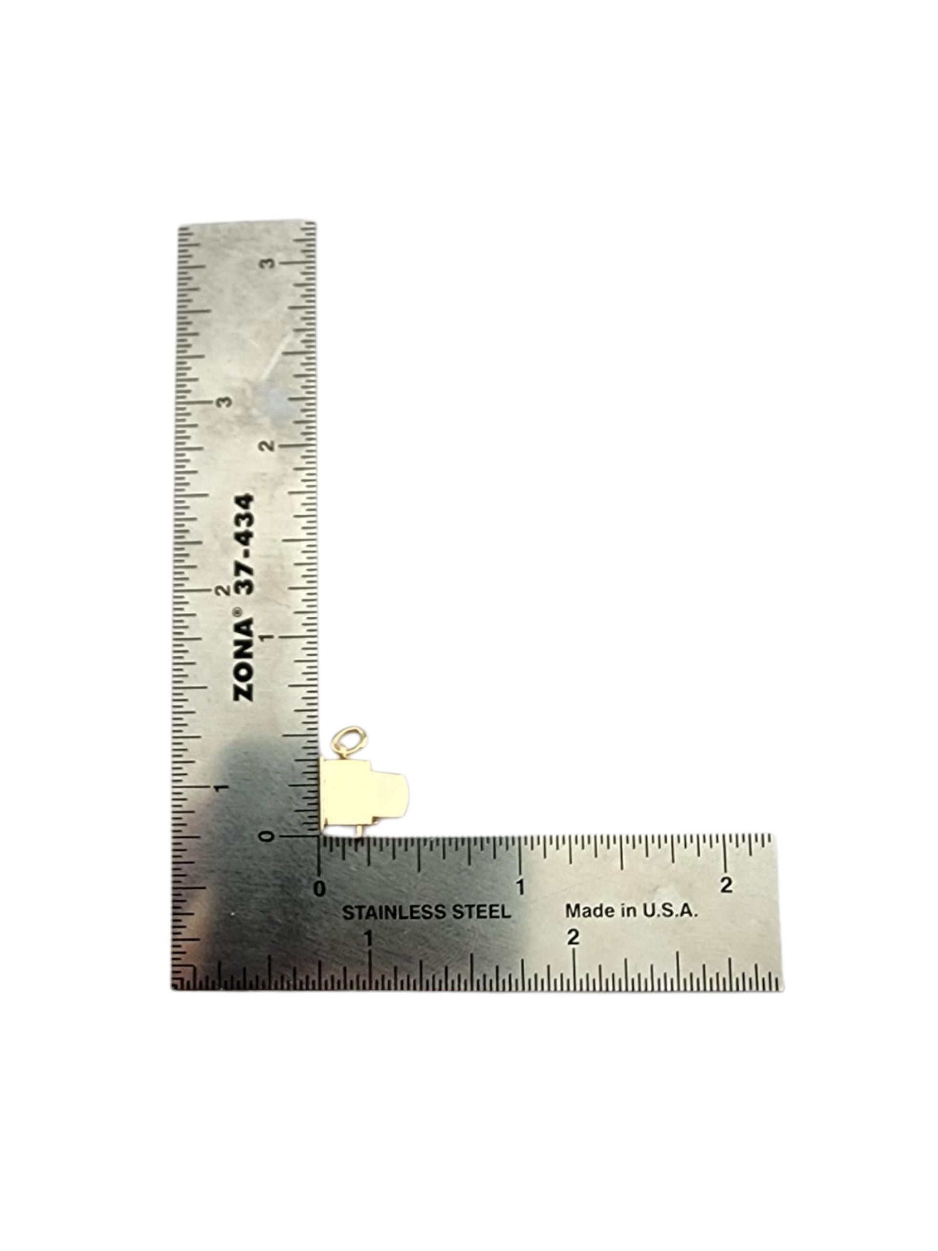Charm tostapane articolato in oro giallo 14 carati #23038 in vendita 1